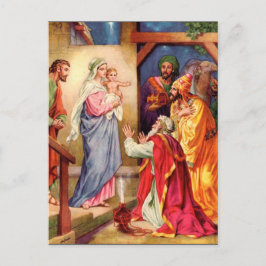 Postal La visita de los sabios