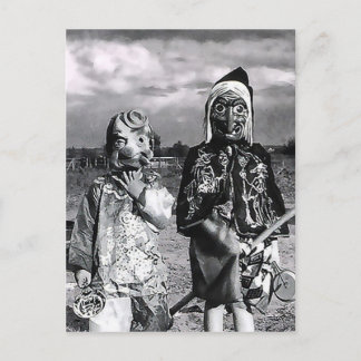 Postal La víspera de la sepultura de las máscaras de ayer