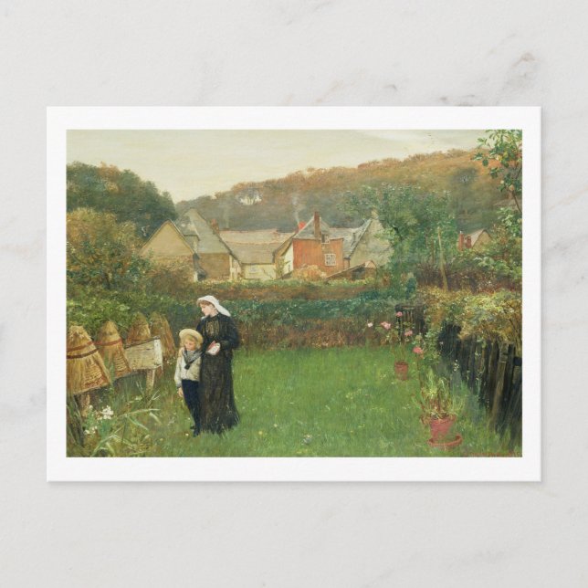 Postal La viuda, 1895 (aceite sobre lienzo) (Anverso)