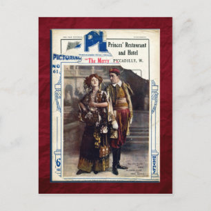 Postal La viuda de los cerezos