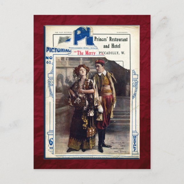 Postal La viuda de los cerezos (Anverso)