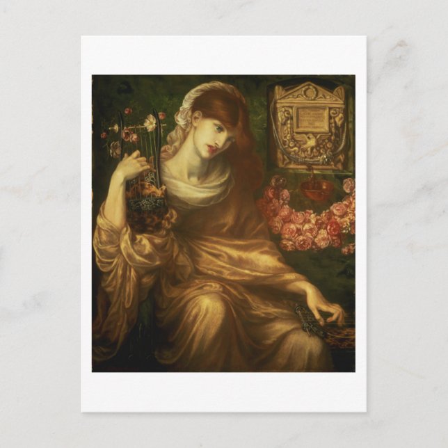 Postal La viuda romana, 1874 (aceite sobre lienzo) (Anverso)