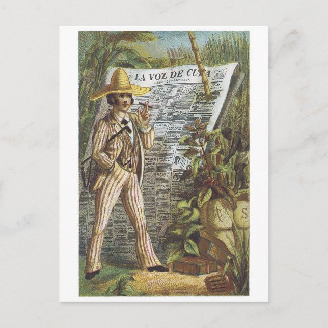 Postal La voz de Cuba (Anverso)