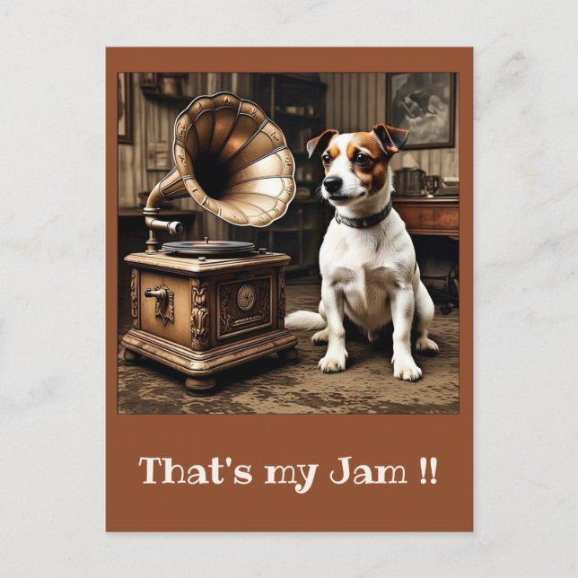 POSTAL " LA VOZ DE SU MAESTRO " (Anverso)