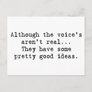 Postal La voz no es real