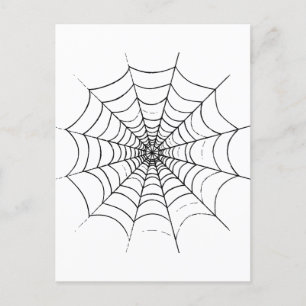 Postal La web de una araña simple