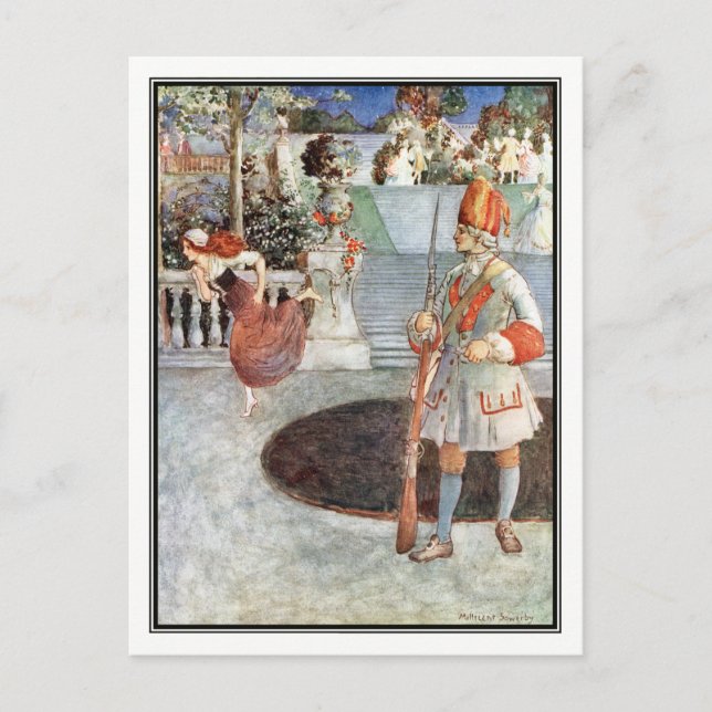 Postal La zapatilla de vidrio de Millicent Sowerby (Anverso)