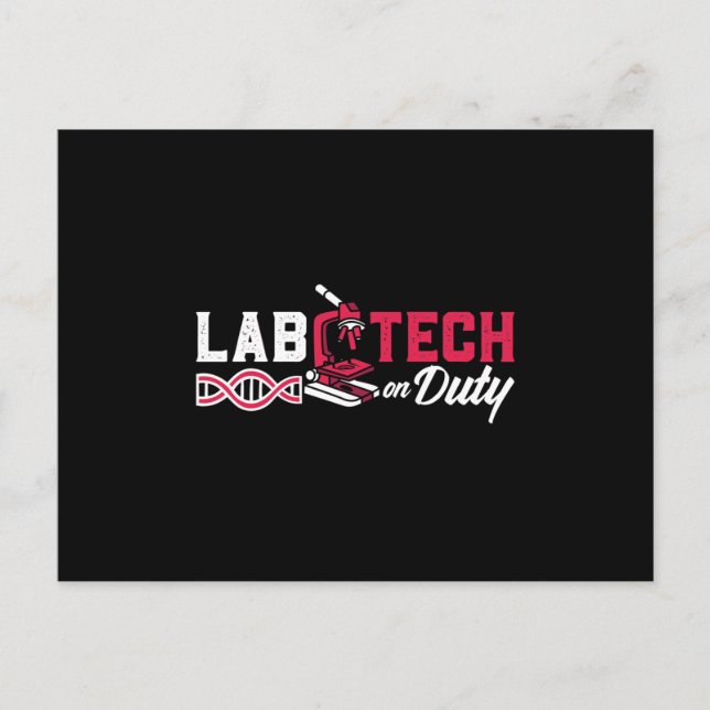 Postal Lab Tech On Duty Laboratory Technician Science (Anverso)