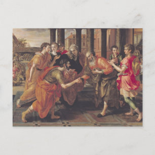 Postal Laban que presenta Eliezer a su padre, 1562