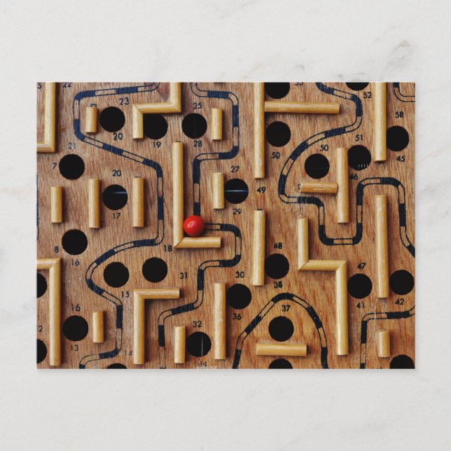 Postal laberíntica (Anverso)