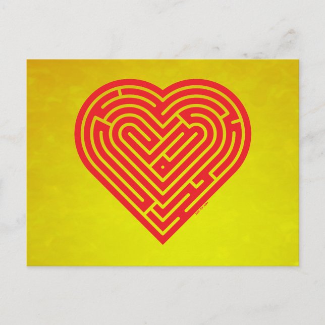 Postal Laberinto Corazón (Anverso)