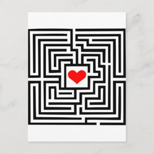 Postal Laberinto - Corazón