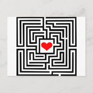 Postal Laberinto - Corazón