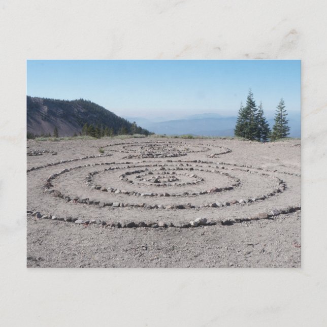 Postal Laberinto de Shasta (Anverso)