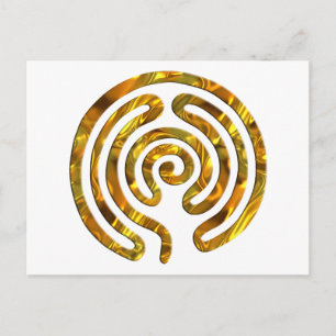 Postal Laberinto ORO   crea tu propio fondo