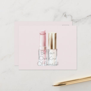 Postal Labial Rosa Blanco Esmalte de Uñas Marfil