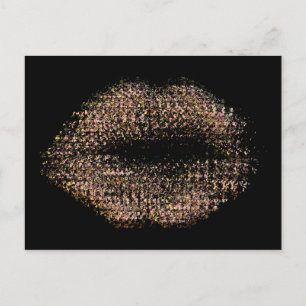 Postal Labios de arte abstractos modernos #18