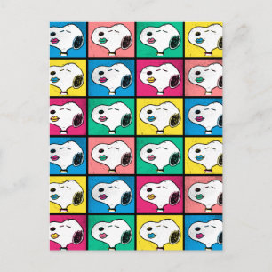 Postal Labios de Snoopy Pop Art   Patrón Mod para ti