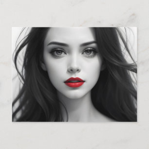 Postal labios rojos para ti