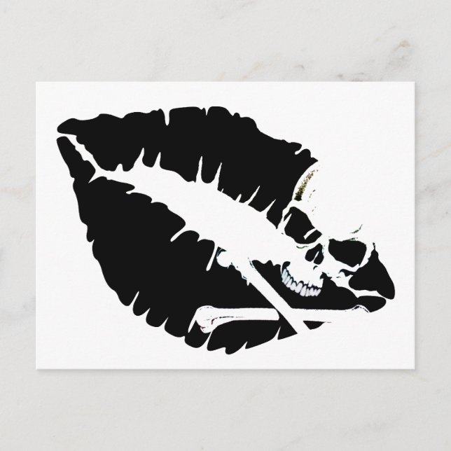 Postal labios venenosos (Anverso)