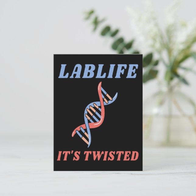 POSTAL LABLIFE QUE ESTÁ TUITEADO - ADMINISTRACIÓN DE ADN (Anverso de pie)