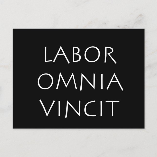 Postal Labor omnia vincit (Anverso)