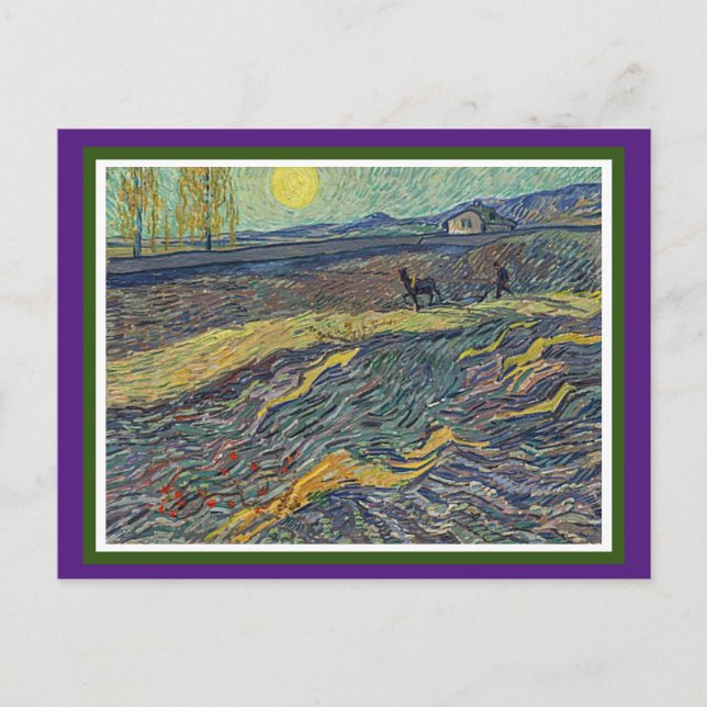 Postal Laboureur dans un Champ, Van Gogh, Bella Artes (Anverso)