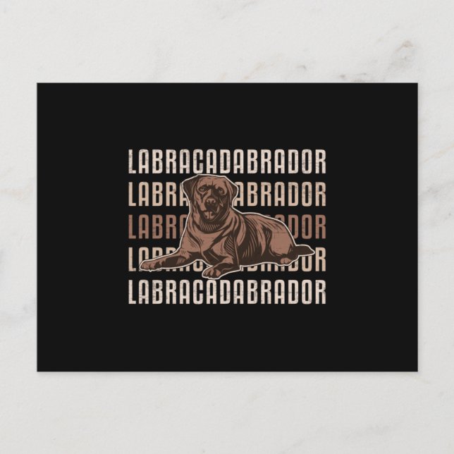 Postal Labracadabrador Labrador Recuperador Perro Perro P (Anverso)