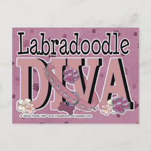 Postal LabraDoodle DIVA