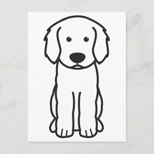 Postal Labradoodle Dog Personalizado (Anverso)