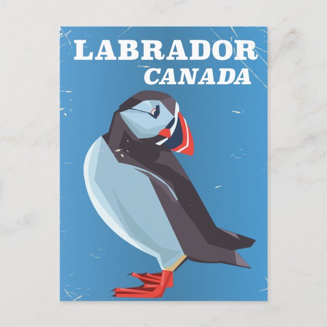 Postal Labrador Canadá poster de viaje de la época de Puf (Anverso)
