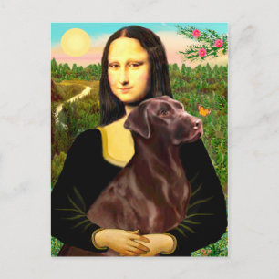 Postal Labrador (Chocolate) - Mona Lisa