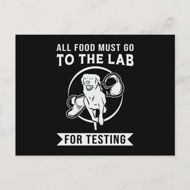 Postal Labrador El Lab Para Pruebas Amante Del Perro Retr (Anverso)