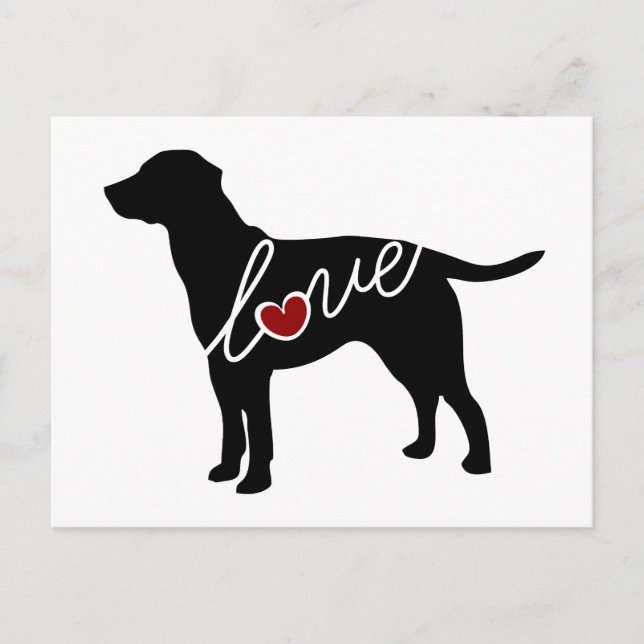 Postal Labrador Love (Anverso)