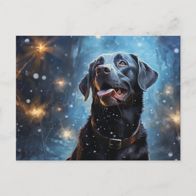 Postal Labrador negro (Anverso)