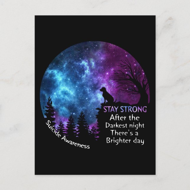 Postal Labrador recuperador de conciencia suicida amante  (Anverso)