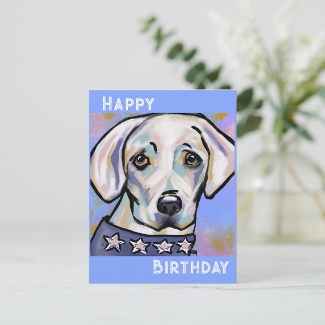 Postal Labrador Retriever (Anverso de pie)