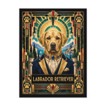 Labrador Retriever, perro Art Deco