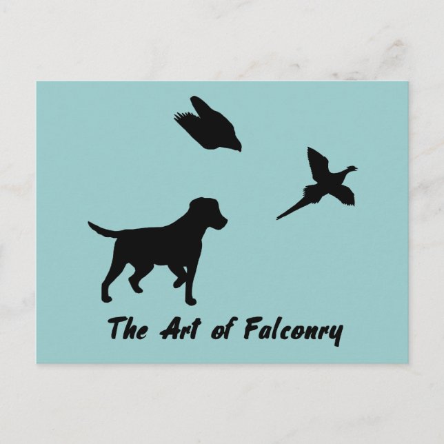 Postal Labrador y Falconry (Anverso)