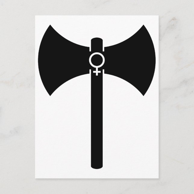 Postal Labrys negros (Anverso)