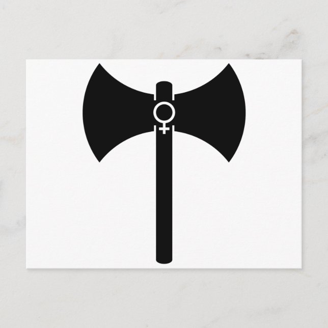 Postal Labrys negros (Anverso)