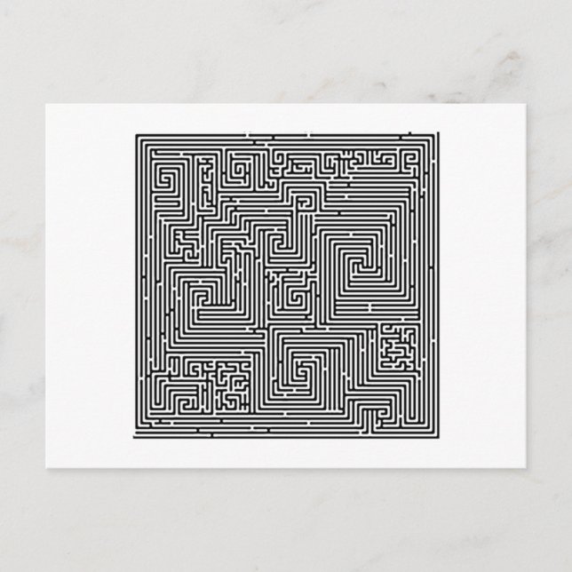 Postal Labyrinth Irrgarten maze (Anverso)