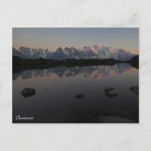 Postal Lac de Cheserys sunrise Chamonix