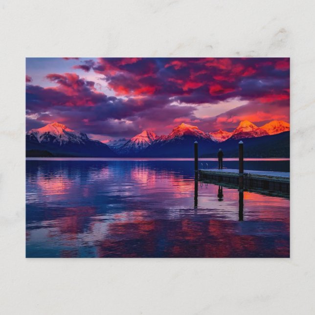 Postal Lac McDonald, Montana (Anverso)