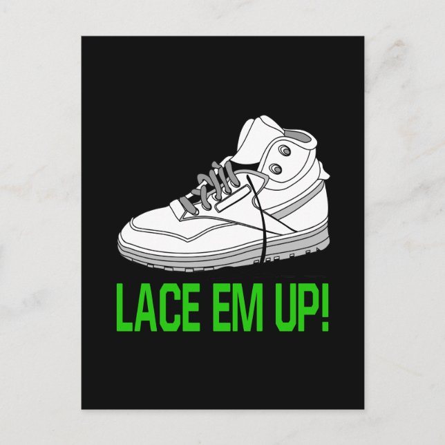 Postal Lace Em Up (Anverso)
