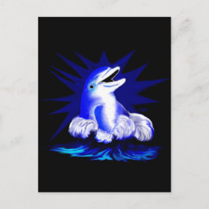 Postal Lachender Delfin