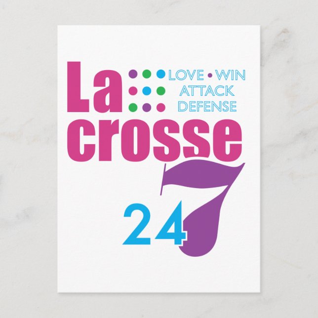 Postal Lacrosse 24/7 (Anverso)