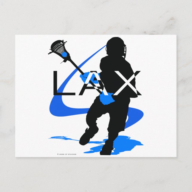 Postal Lacrosse Boys LAX Blue (Anverso)