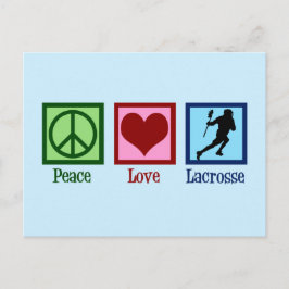 Postal Lacrosse de Peace Love