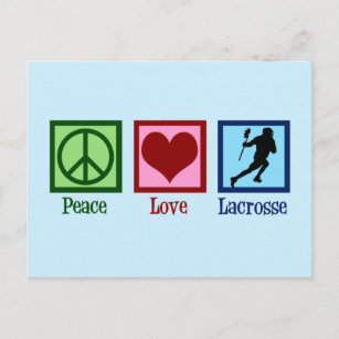Postal Lacrosse de Peace Love